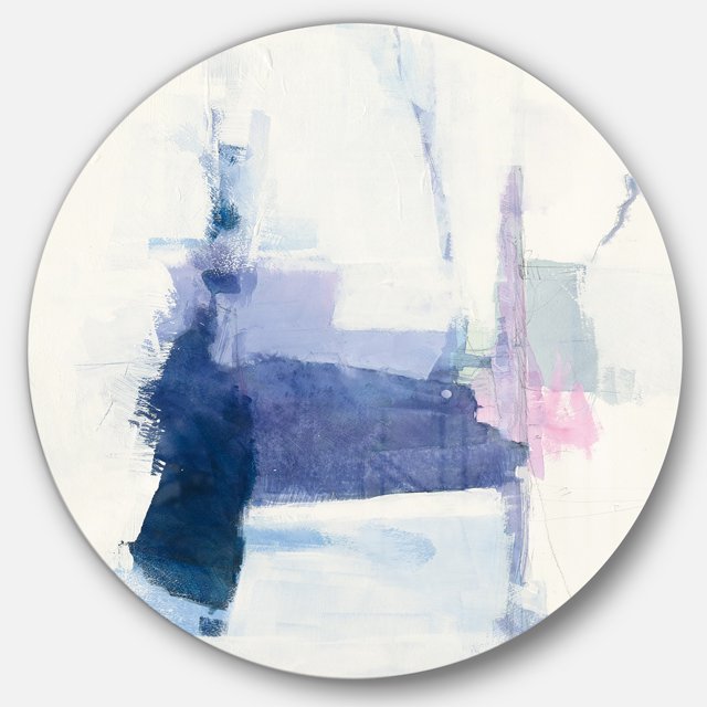 Designart 'Interlude Bleu' Art Mural Géométrique en Métal