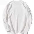 thumbnail image 2 of RXIRUCGD Sweat à Capuche pour Hommes, Col Rond, Manches Longues, Blanc, Taille : S, 2 of 3