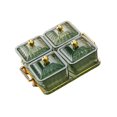 thumbnail image 2 of ziyahi Style Nordique Plats Divisés Carré pour la Salle de Réception Café Pain 4 Grilles, 2 of 9