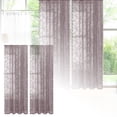 thumbnail image 1 of Elegant Lace Window Curtain for Living Room and Bedroom French Style Semi Lace Drapery with Curtain Rod Hole Polyester Fabric Light Filtering Home Curtain, 1 of 7