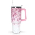 thumbnail image 1 of Gobelet 40 Oz avec Poignée et Paille Isolé Double Paroi en Acier Inoxydable Tasse de Voyage Boîte Cadeau Gobelet Réutilisable Tasse de Café de Voyage pour Bureau Tasse de Bière Isolée Portable pour Boissons Chaudes et Froides, 1 of 5