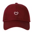 thumbnail image 4 of Trendy Heart Embroidered Baseball Cap for Daily Wear - Adjustable and Versatile Headgear for All Seasons, 4 of 4