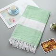 thumbnail image 1 of Last Chance Violete Cotton Absorbent Large Size Bath Towel European And Knitted Striped Fringed Turkish Sand, 1 of 2