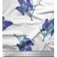thumbnail image 1 of Soimoi polyester Crepe Fabric Lavender Flower Print Fabric by the Yard 52 Inch Wide, 1 of 3