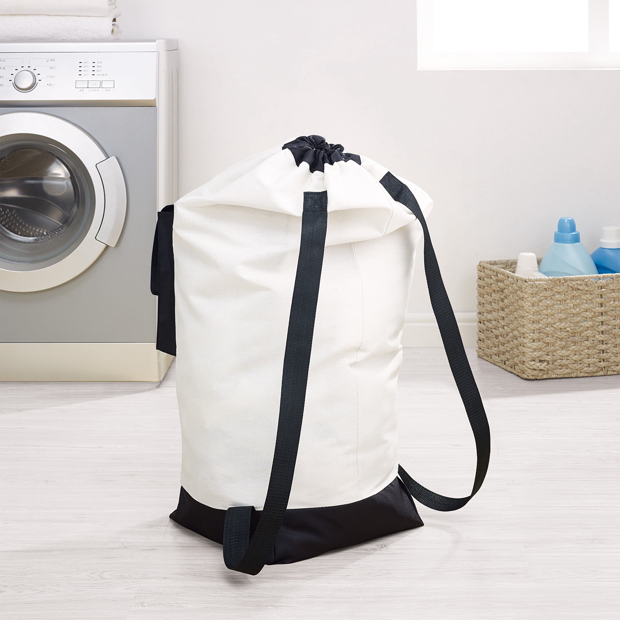 Mainstays Canvas Backpack Laundry Bag