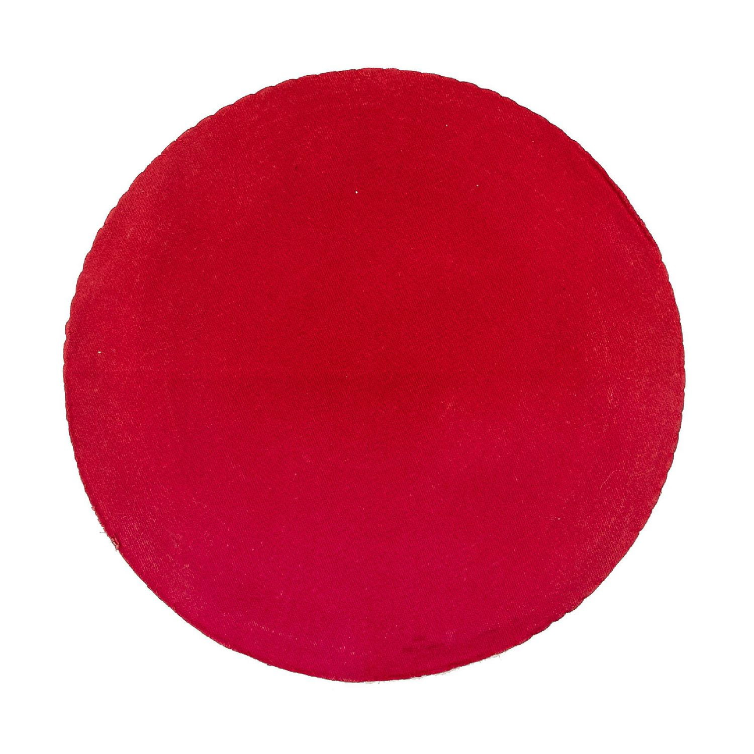 Placemat Rond Des Perles De Noël Rouge - Ensemble De 4