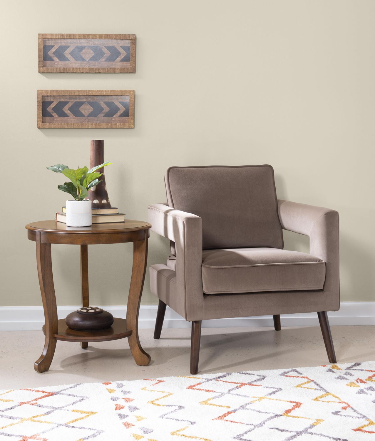 Dendrie Side Table, Hazelnut