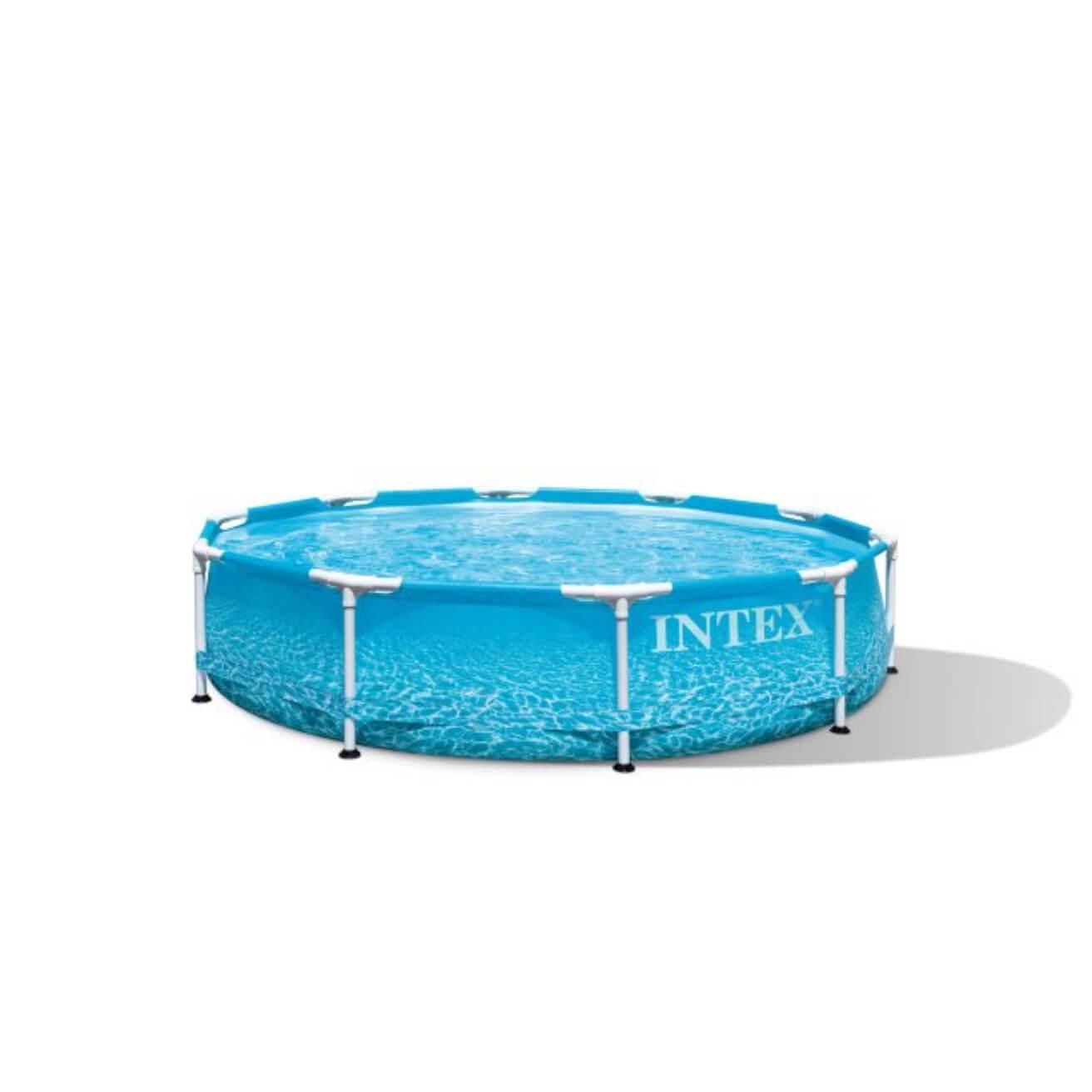 Ensemble de piscine à ossature métallique en bord de mer Intex 10 pieds x 30 pouces, âge : 6 ans et plus
