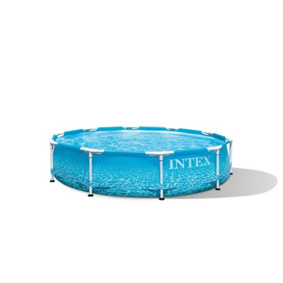 Ensemble de piscine à ossature métallique en bord de mer Intex 10 pieds x 30 pouces, âge : 6 ans et plus