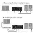 thumbnail image 4 of Passive Monitor Controller with XLR 3.5mm Inputs Outputs Supports Attenuation Control Mute Function, 4 of 4