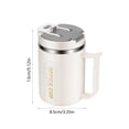 thumbnail image 3 of TIMIFIS Kitchen Appliances Coffee Mug Portable Double Layer Stainless Steel Mug with Lid and Handle Induction Heatable Insulated Coffee Mug for Travel Camping Office Storage & Organization, 3 of 7