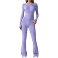 thumbnail image 2 of LSLJS Spring and Fall Tight Waistband Sleeveless Neck Long Jumpsuit, 2 of 8