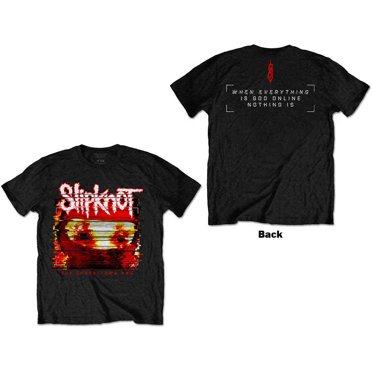 Slipknot Unisex T-Shirt Chapeltown Rag Glitch (Back Print)