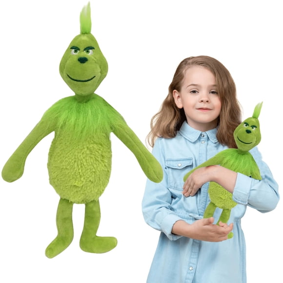 Jouets des Fêtespoupée Grinchpoupée en Peluche de Noël Poupée Verte Convient pour Décorations/cadeaux de Noël Halloween Bonhomme de Neige de Noël Figurine Faite à la Main Jouet Peluche Rembourrée pour Cadeau1x Poupée Grimm