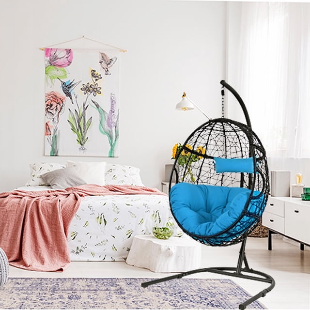 Patiojoy Chaise Hamac Hamac Coussinée Balançoire Hamac Chaise Oeuf Suspendue Intérieur Extérieur