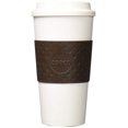 thumbnail image 2 of Copco Acadia Travel coffee Mug, Plastic Reusable 16 Oz - Brown / White, 2 of 4