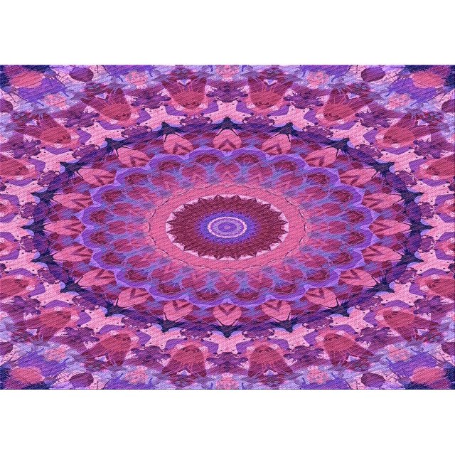 Ahgly Company Machine Washable Indoor Rectangle Transitional Medium Violet Red Pink Area Rugs, 2' x 4'