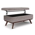 thumbnail image 1 of Owen 42 in.W Lift Top Table Storage Ottoman in Distressed Gray Faux Leather, 1 of 9
