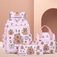 thumbnail image 1 of PRETXORVE Kapibala Backpack for Girls Cute Capybara Elementary School Students Children From Grades to Backpack, 1 of 4