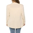 thumbnail image 3 of Cardigan Femme Couleur Unie Manches Longues Tricot, 3 of 6