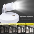 thumbnail image 4 of Mistaha Modern LED Remote Control Spotlight with Adjustable Angle and Four Brightness Levels for Display Lighting - TL005-SIN Battery-Powered (1 Lamp 1 Remote), 4 of 6
