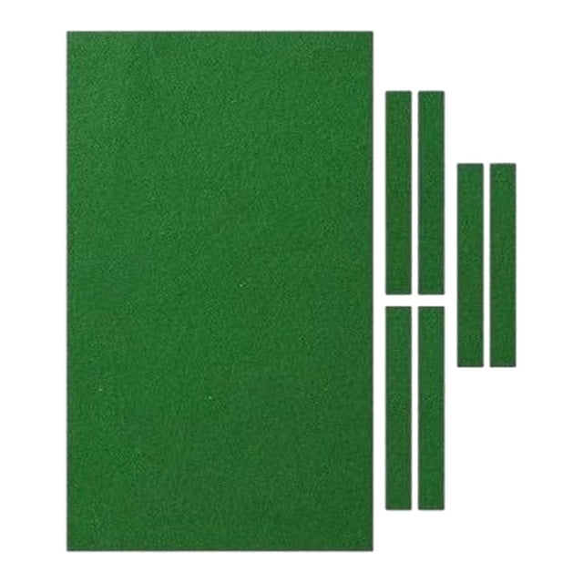 jinwen Billiards Table Cloth, Pool Table Cushion Set, Professional Snooker and 6 Pieces Strips Billiard Pool Tablecloth Billiard Cloth, S Green