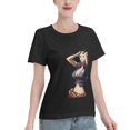 thumbnail image 2 of T-Shirt Basique à Manches Courtes pour Femme une Pièce Robin, 2 of 6