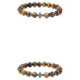 thumbnail image 3 of Redempat Fashionable And Comfortable To Wear Unisex Beaded Bracelets For Everyday Chic tiger eye stone 2Set, 3 of 6