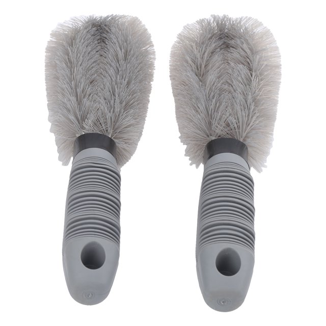 Tire Clean Brush Car Cleaning Tool 10in Wheel Hub Brush Ergonomic Handle Cleaning Tool For Exhaust Nozzle Engine Compartment