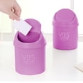 thumbnail image 4 of Chmadoxn Garbage Can, Trash Can Mini Desktop Trash Can Home Kitchen Desk Trash Can With Lid Debris Storage Cleaning Push-type Double Bucket Hidden Garbage Bag garbage can, 4 of 6