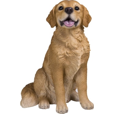 Garden Decor Animal Statue Sitting Golden Retriever Statue