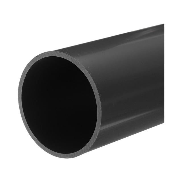 Unique Bargains PVC Rigid Round Pipe 67.8mm ID 75mm OD 20cm/8' Length Light Grey High Impact for Water Pipe, Crafts, Cable Sleeves