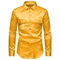 thumbnail image 1 of XZNGL Chemise en Denim Homme Décontractée Unie Mode Sport à Rayures Double Poche Manches Longues à Boutons-Pression Chemise Chemise pour Homme Décontractée, 1 of 9