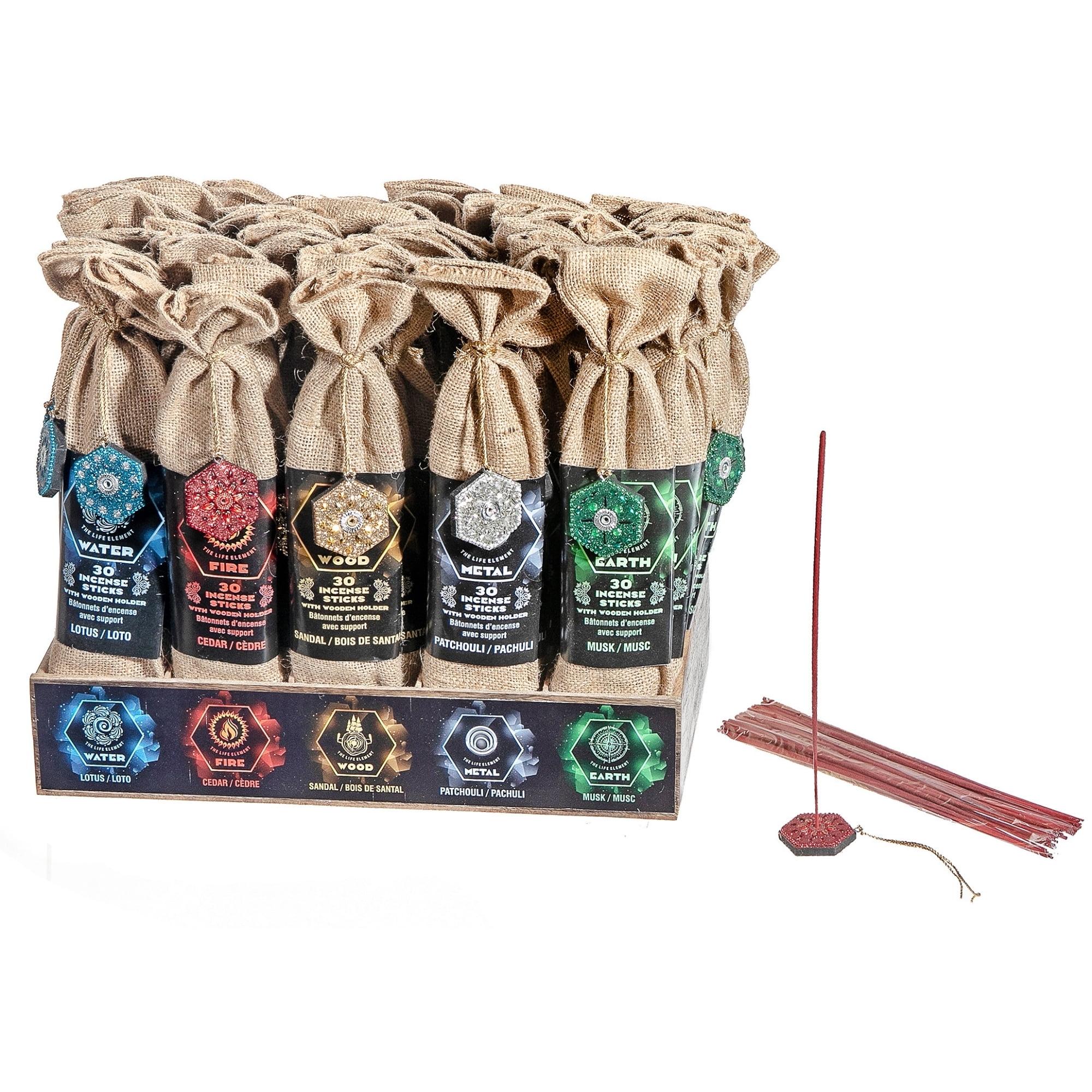 Element Incense Sticks with Holder