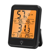 Bgsha High Precision Indoor Digital Thermometer with Clear Backlit Indicator