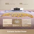 thumbnail image 2 of DREAME Robot Vacuum and Mop, 25000Pa Suction, TriCut Anti-Tangle, 100 Days Auto-Empty, Pet Hair Capets Friendly, MopExtend Tech for Edge Cleaning, Smart Obstacle Avoidance,White, 2 of 9