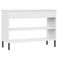thumbnail image 5 of vidaXL Armoire Console avec Pieds en Métal Blanc Bois Massif Pin OSLO, 5 of 5