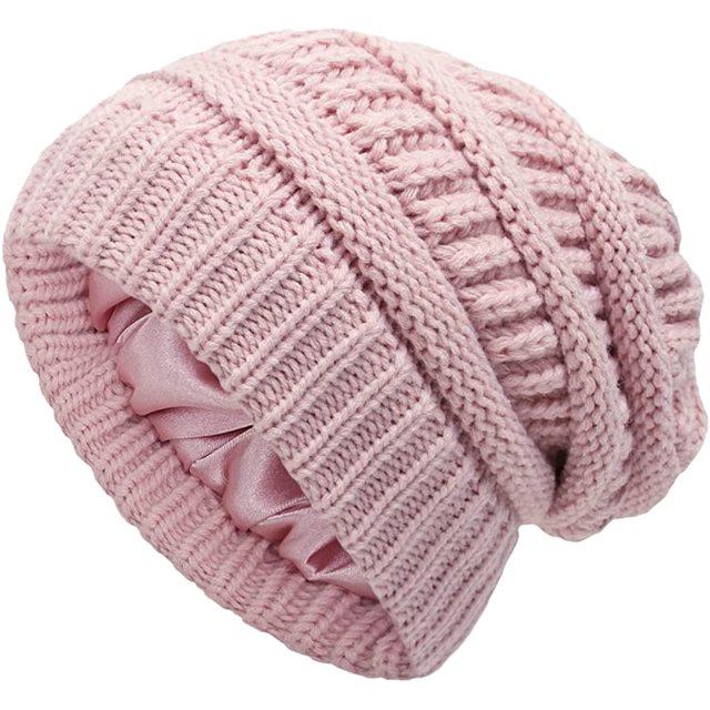 LinYooLi Bonnet Tricoté pour Femmes, Bonnet d'Hiver Doux et Chaud