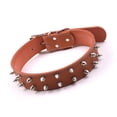 thumbnail image 3 of Collier pour Chien à Pointes, Collier pour Chien à Clous Collier pour Chien en Cuir Collier pour Chien avec Pointes Style Punk Collier pour Chien à Pointes en Laiton Collier pour Chien à Pointes Réglable à Clous Rivet Boucle en Laiton Petit Collier pour Chien, 3 of 7