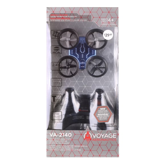 Voyage Aeronautics VA-2140 Ducted Fan Drone with New Hand Gesture Control- Blue