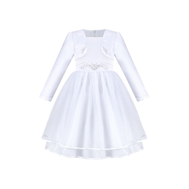 Flower Girls Dress White Layered Tulle Party Pageant Wedding Princess 12 Years