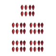 thumbnail image 1 of relayinert 8pieces Tree Decoration Eye-catching Pine Cone Decorations For Festive Wine Red 5Set, 1 of 6