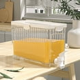 thumbnail image 1 of Yhmxh Rangement de Cuisine Organisateur de Cuisine Distributeur de Boissons pour Réfrigérateur Pichet Froid pour Frigo 3,5 L Transparent Étanche Contenant de Rangement pour Boissons avec Robinet et Couvercle Seau à Boisson pour Jus Glacés, 1 of 8