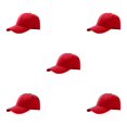 thumbnail image 1 of relayinert Lightweight And Breathable Sun Cap Sporty Style For Outdoor Enthusiasts Adjustable Strap Polyester Outdoors Sun Cap red 5Set, 1 of 6