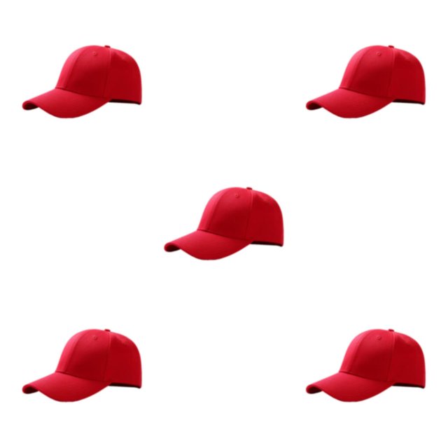 relayinert Lightweight And Breathable Sun Cap Sporty Style For Outdoor Enthusiasts Adjustable Strap Polyester Outdoors Sun Cap red 5Set