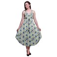 thumbnail image 1 of Bimba Robe Midi de Plage Imprimée Teinture sur Nœuds pour Femmes, à Bretelles, pour l'Été, Grande Taille, 1 of 1