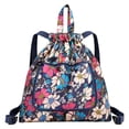 thumbnail image 1 of Amzcrzy Home Decor, Storage Bag, Storage Basket, Foldable Large Capacity Travel Backpack Drawstring Pocket Light Nylon Cloth Multifunctional Print Foldable Bag Organizer Foldable Capacity, 1 of 5