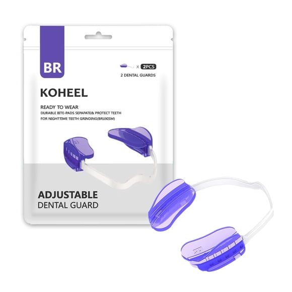 KOHEEL Adjustable Dental Guard for Nighttime Teeth Grinding Stops Bruxism 2 Count