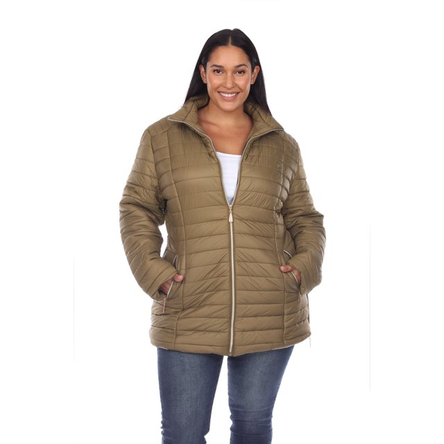 White Mark Manteau Matelassé pour Femme
