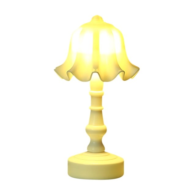 Mini LED Night Light for Bedroom - Floral Design Table Lamp with Soft Glow for Desktop, Kids Room, or Cafe Decoration